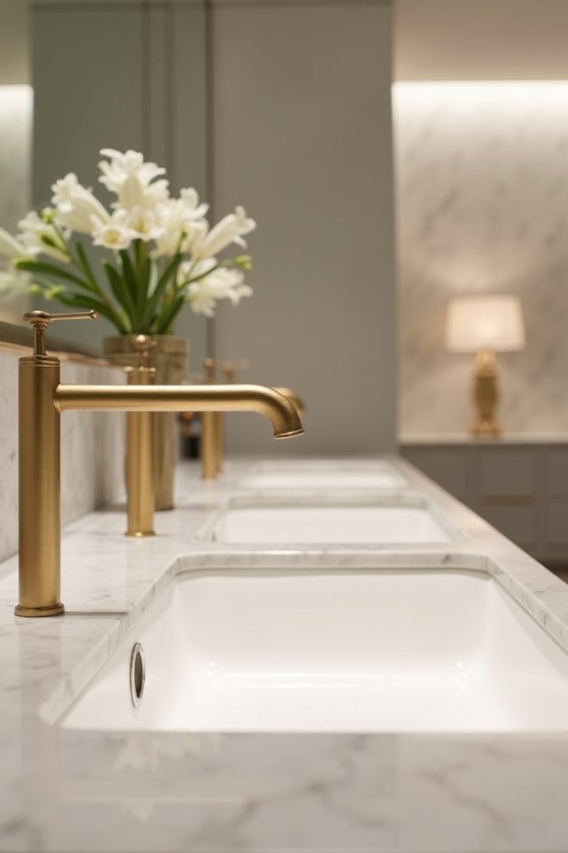 luxurious gold faucet upgrade