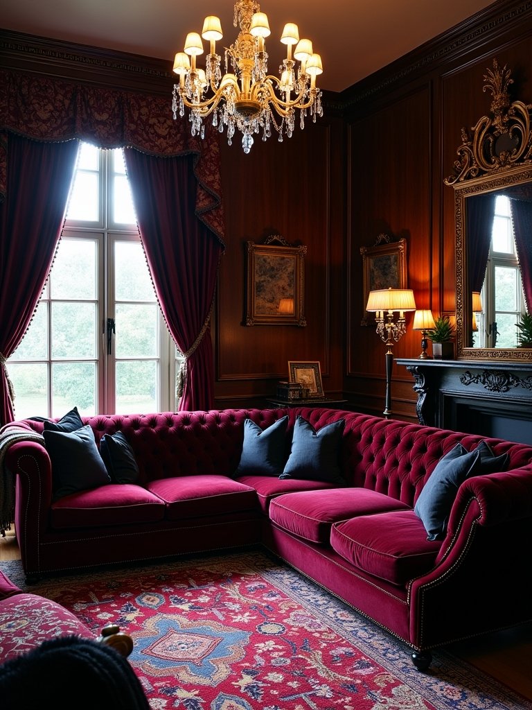 luxurious gothic living room