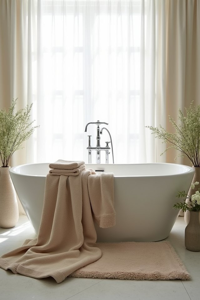 luxurious high quality bathroom linens