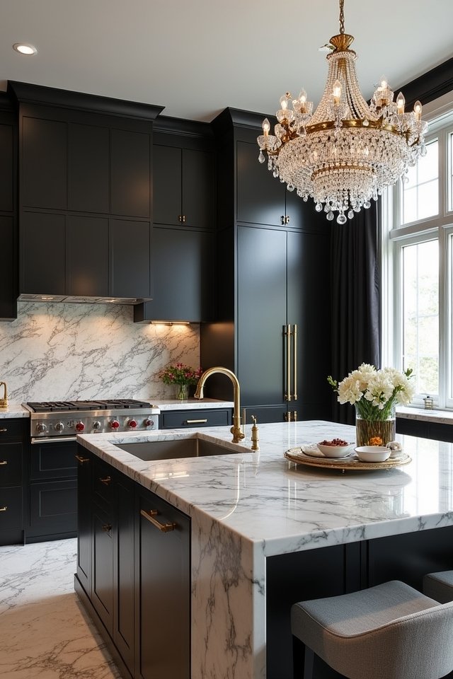 luxurious kitchen materials selection