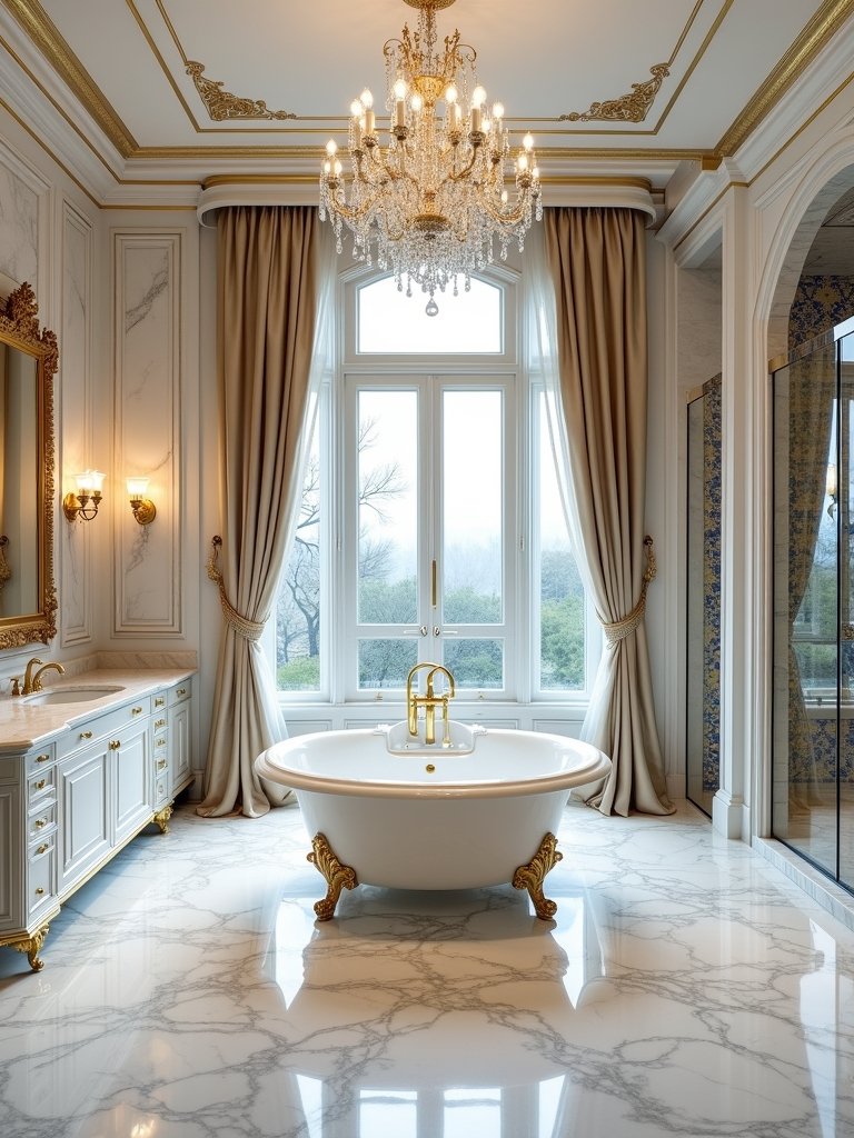 luxurious marble bathroom elegance