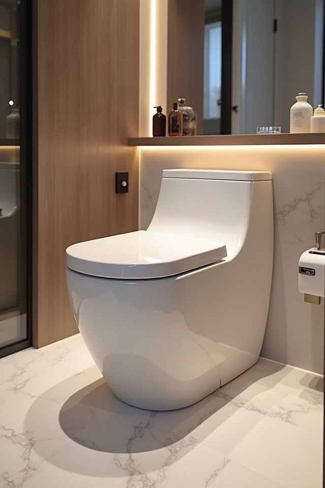 luxurious modern toilet design