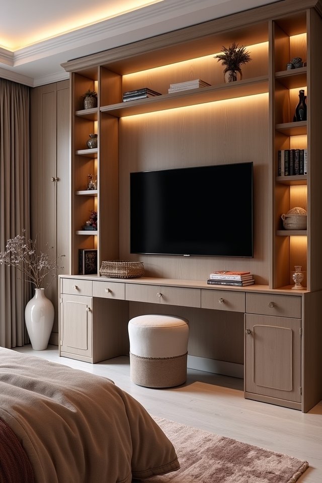 luxurious multifunctional bedroom design