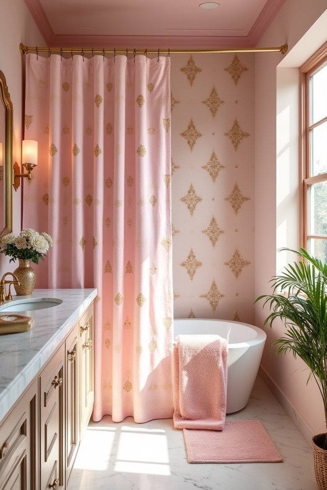 luxurious shower curtain elegance