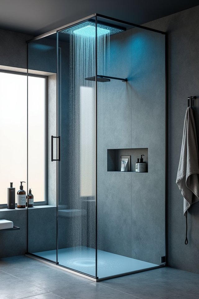 luxurious smart shower experience