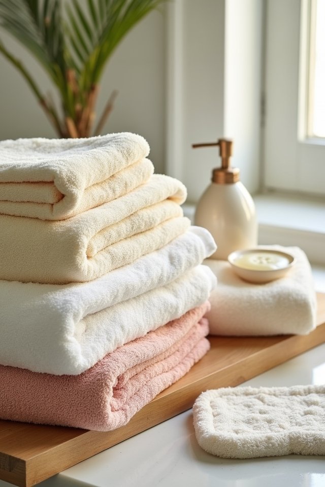 luxurious soft absorbent towels