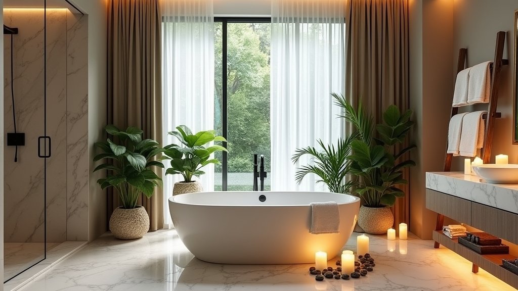 luxurious spa bathroom decor