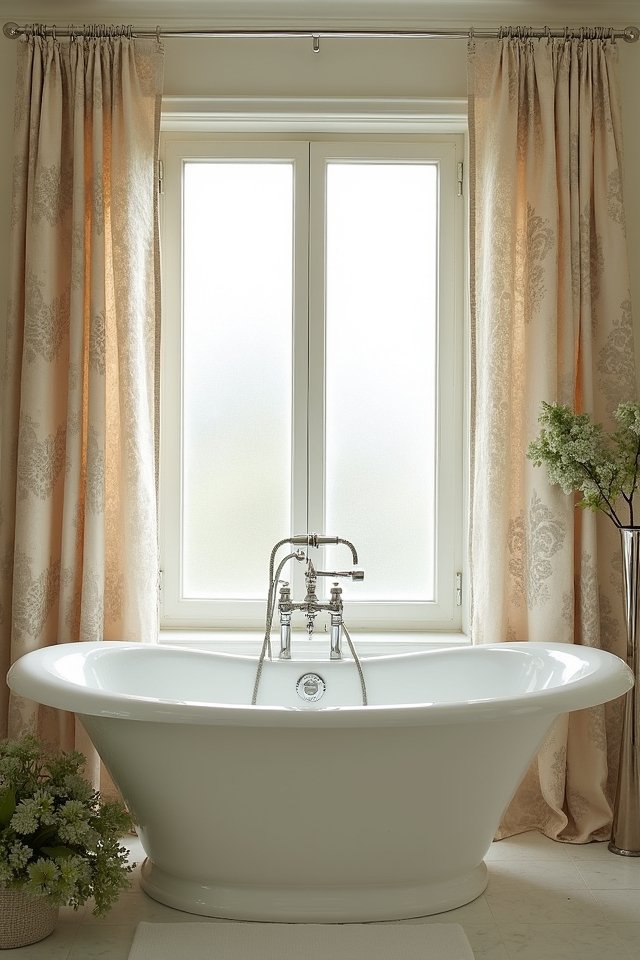 luxurious textured shower curtains
