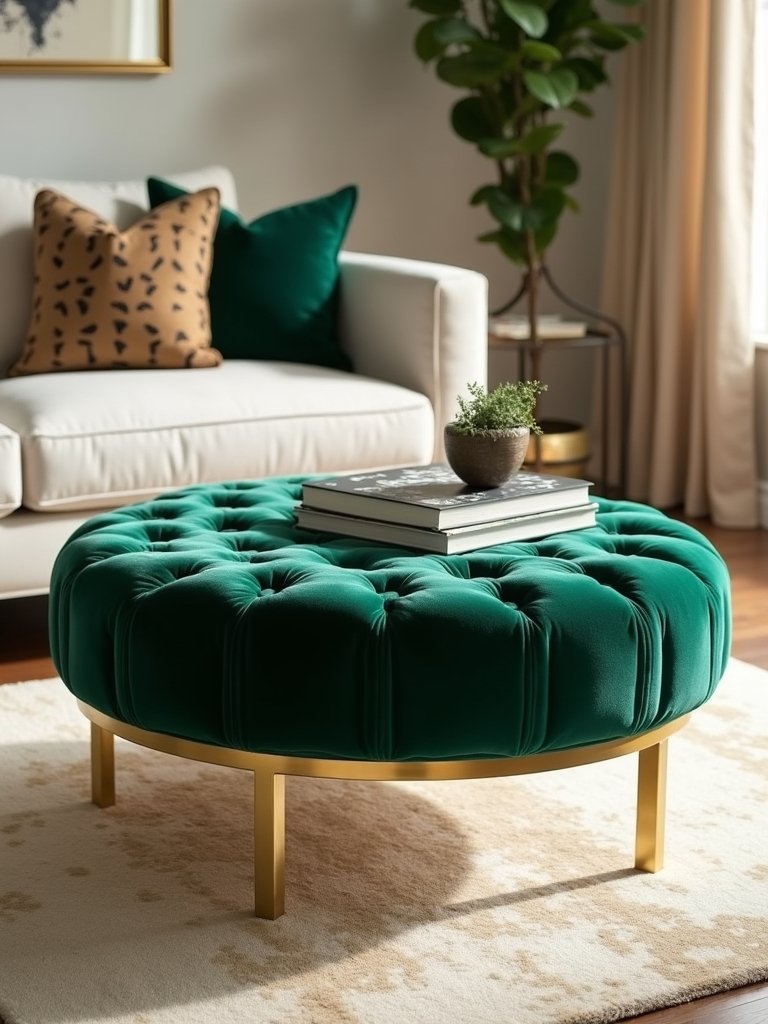 luxurious upholstered center tables