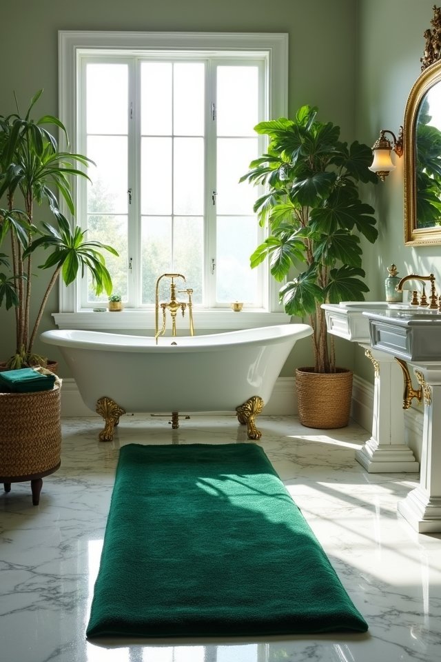 luxurious velvet bathroom rugs