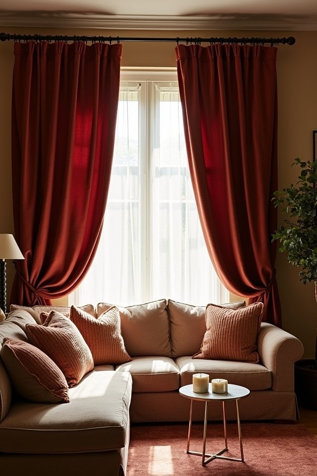 luxurious velvet curtain comfort