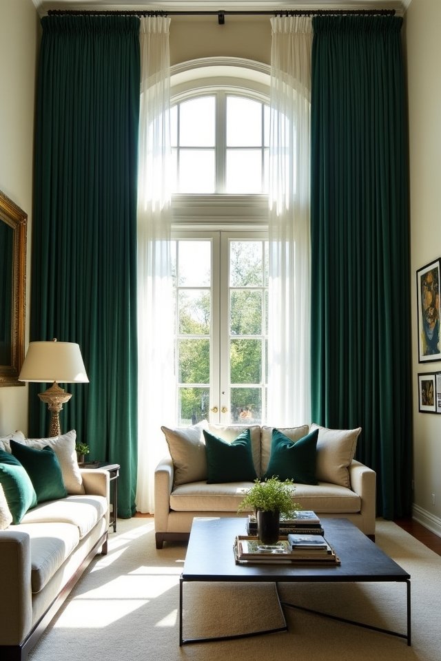 luxurious velvet drapes elevate