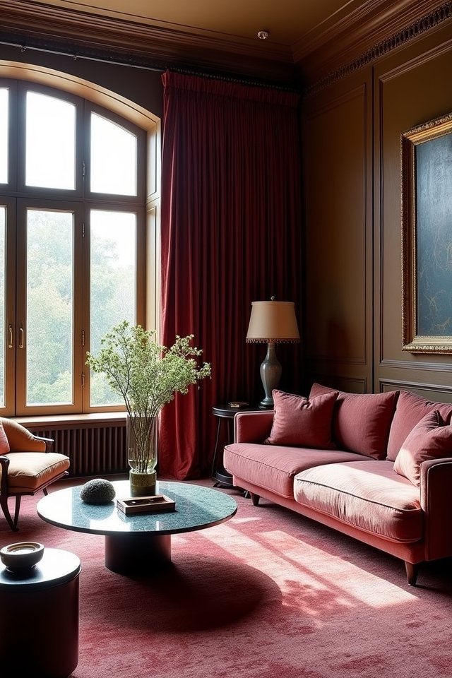 luxurious velvet enhances spaces
