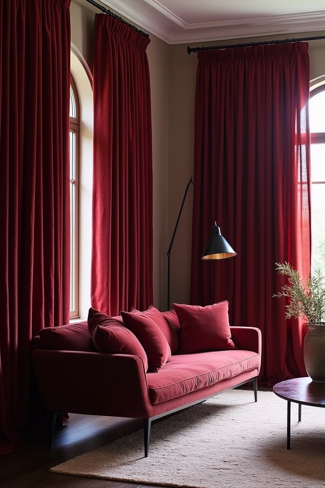 luxurious velvet living room