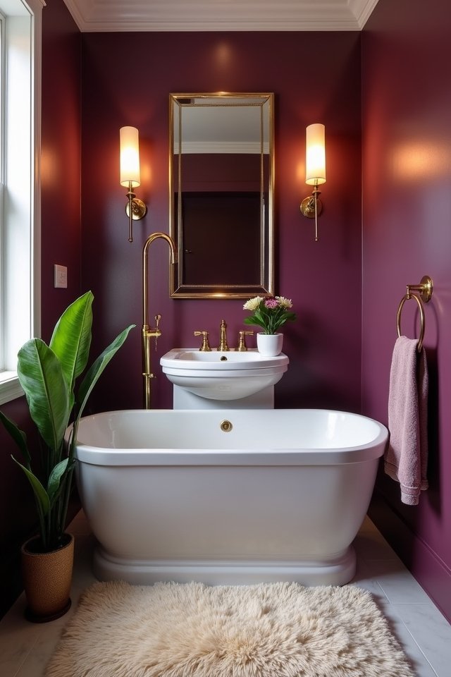 luxurious warm bathroom retreat
