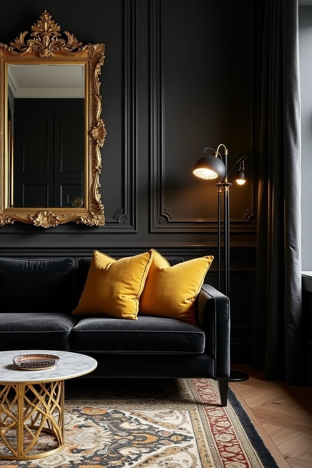 luxury black and gold