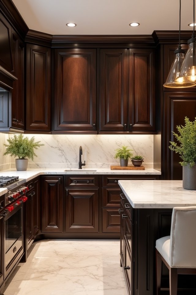 luxury dark kitchen elegance