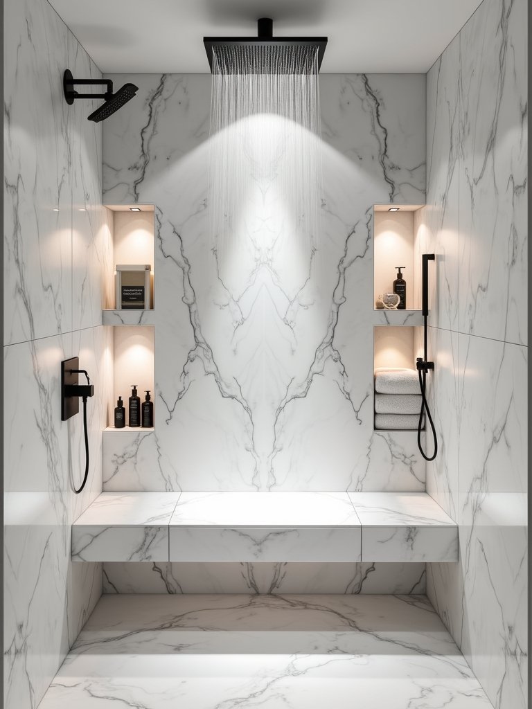 luxury shower storage solution
