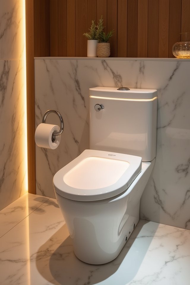 luxury spa toilet experience