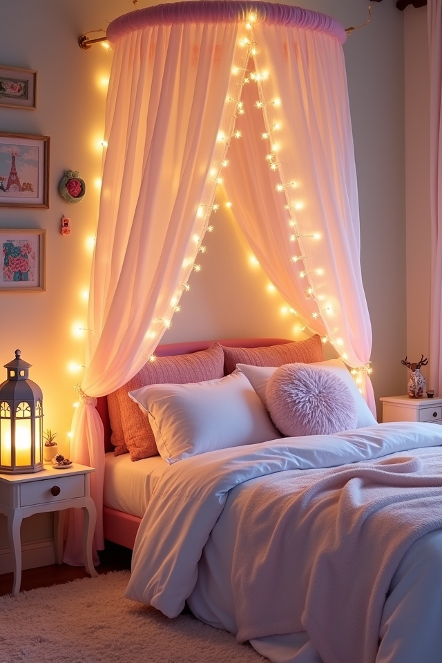 magical ambiance with fairy lights