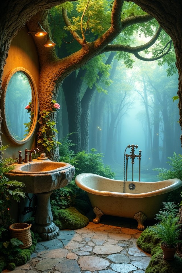 magical bathroom wall murals
