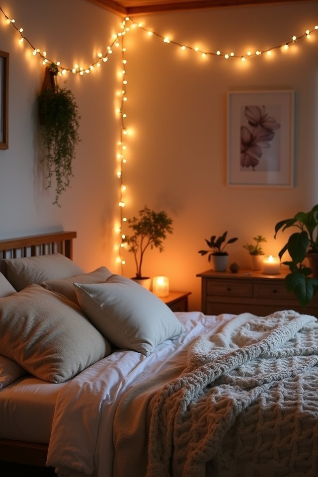 magical cozy bedroom lighting
