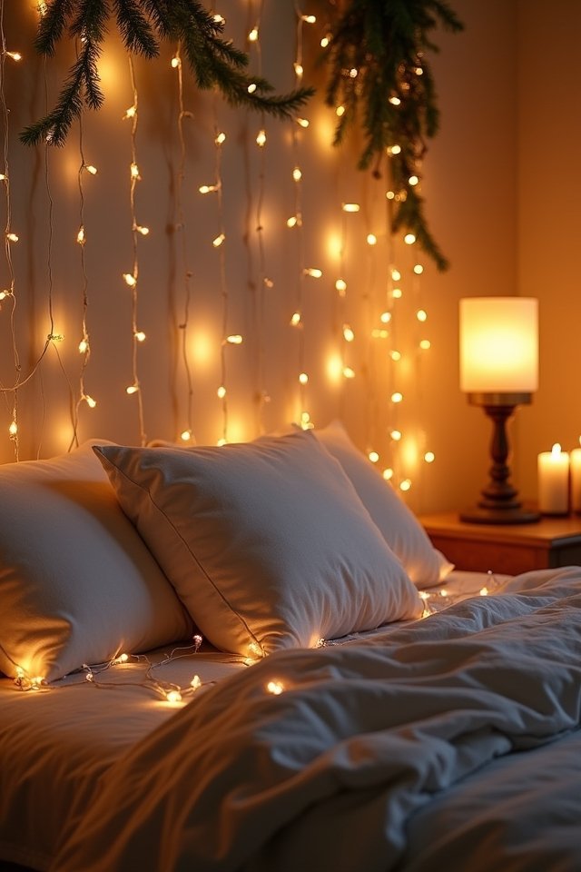 magical glowing bedroom ambiance