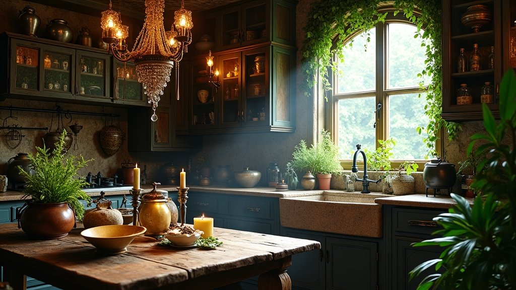 magical witch inspired kitchen decor