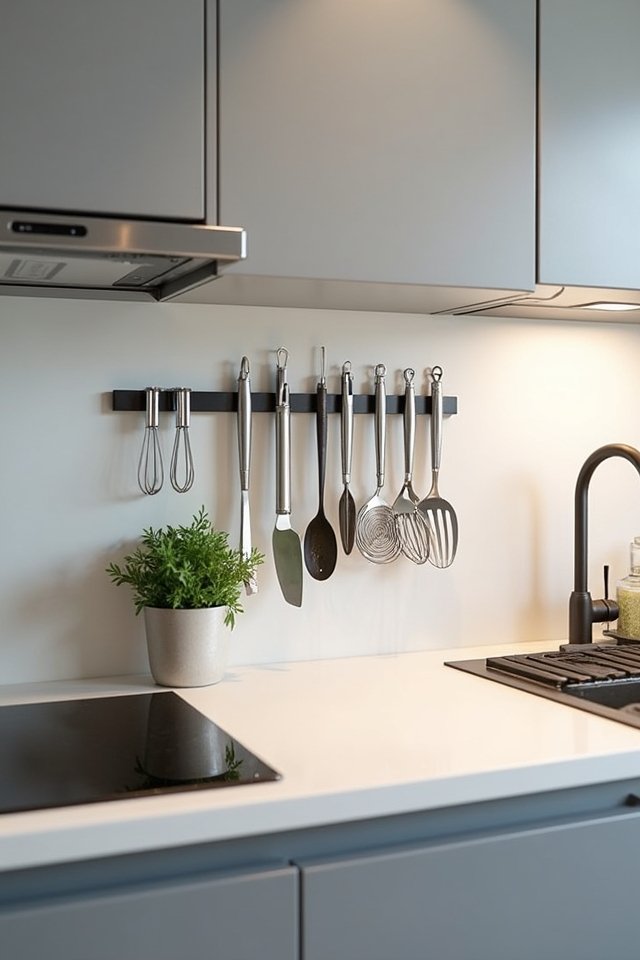 magnetic strips for organization