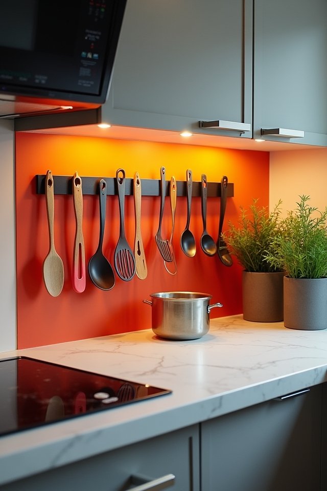 magnetic strips for organization