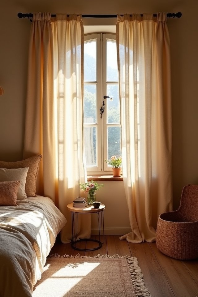 maintain linen curtains easily