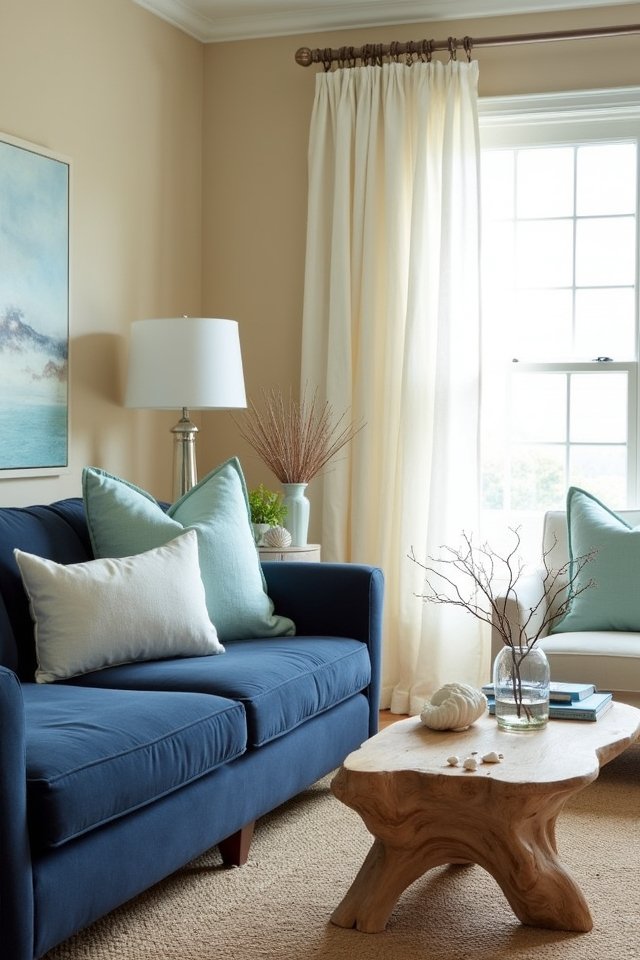 maritime themed living room decor