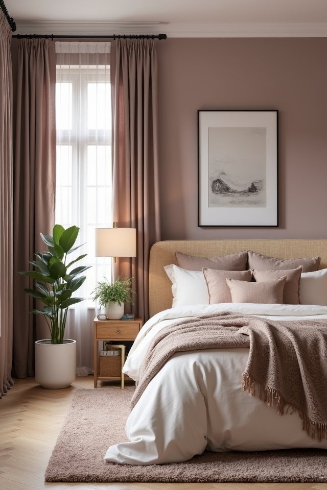 mauve and neutral harmony