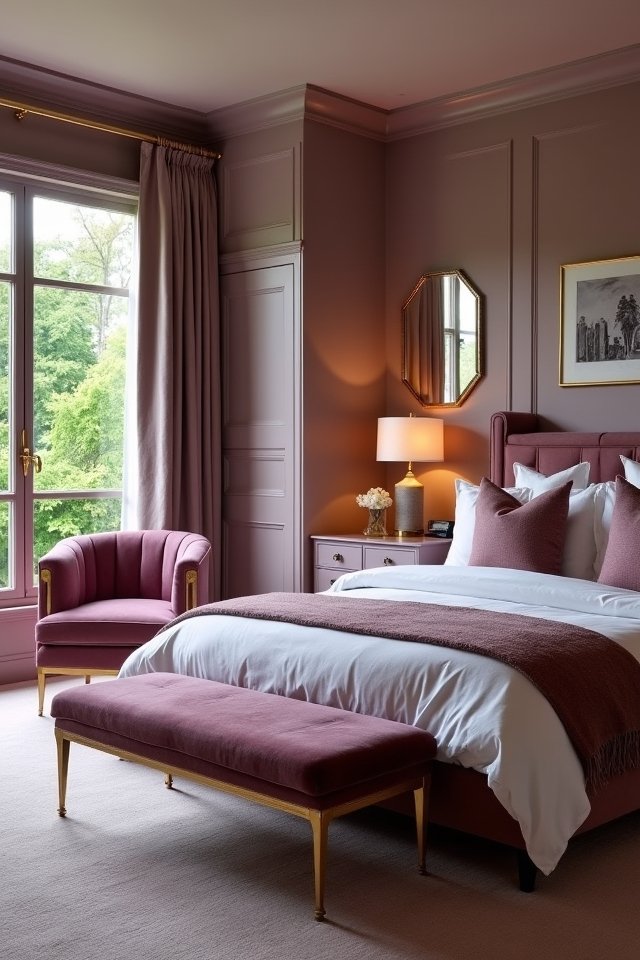 mauve furniture for serenity