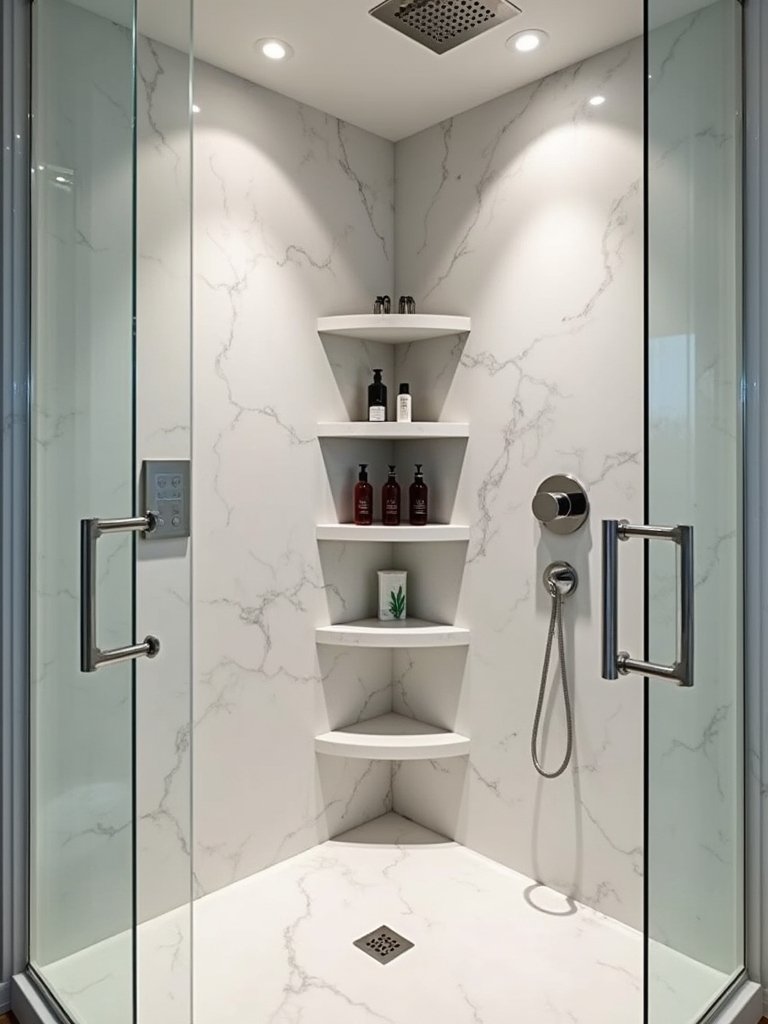 maximize bathroom space elegantly