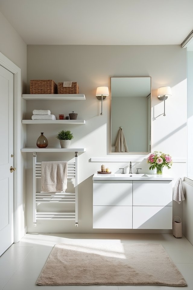 maximize bathroom storage efficiently