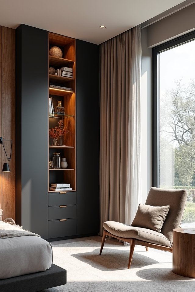 maximize bedroom storage space