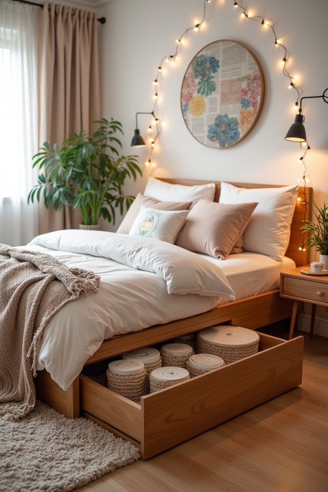 maximize bedroom storage space