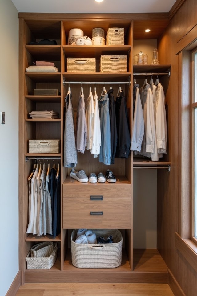 maximize closet hanging space