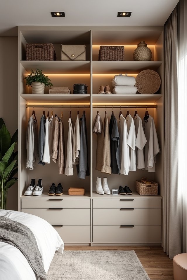 maximize closet space stylishly