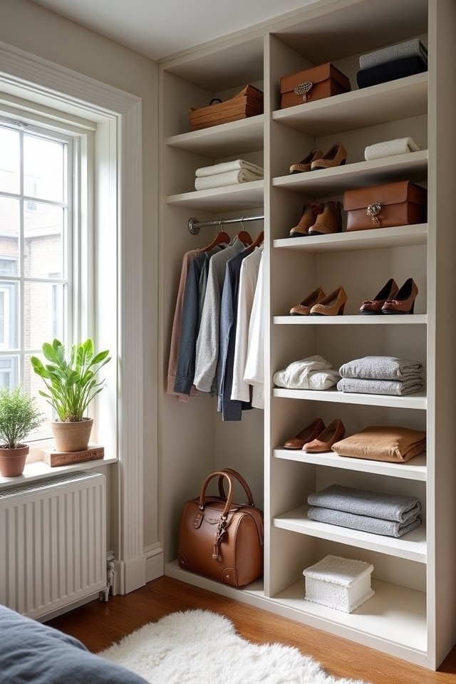 maximize closet vertical space