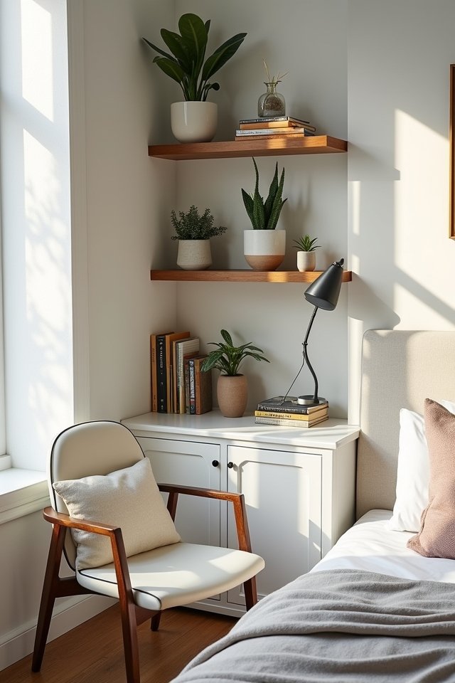 maximize corner shelf space