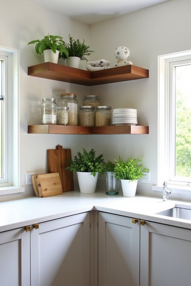 maximize kitchen corner spaces