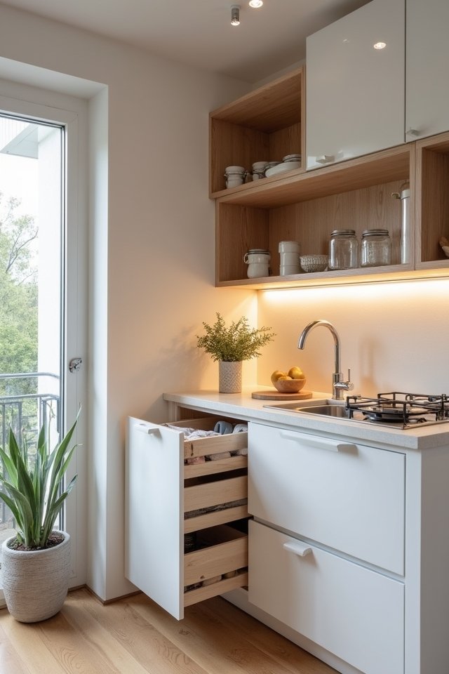 maximize kitchen hidden storage