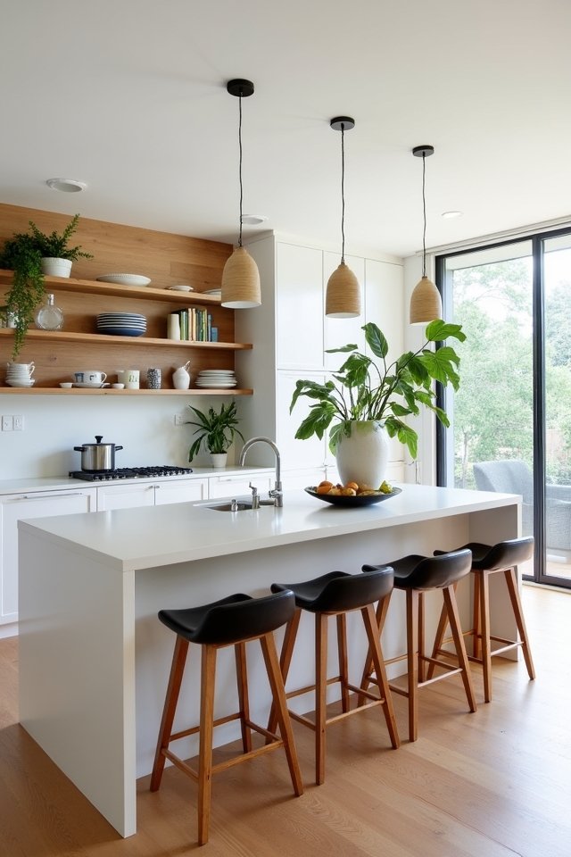 maximize kitchen open shelving