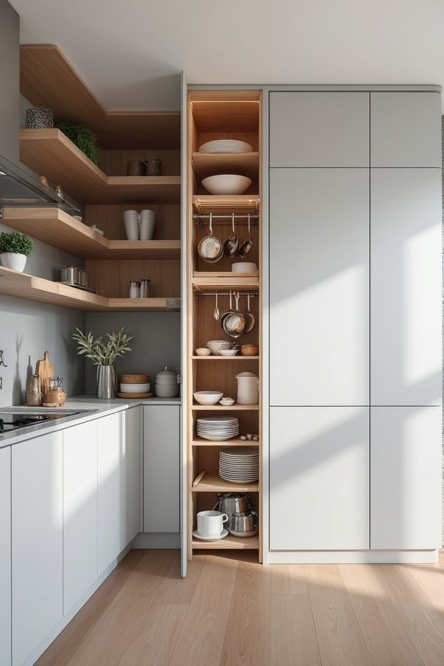 maximize kitchen vertical storage
