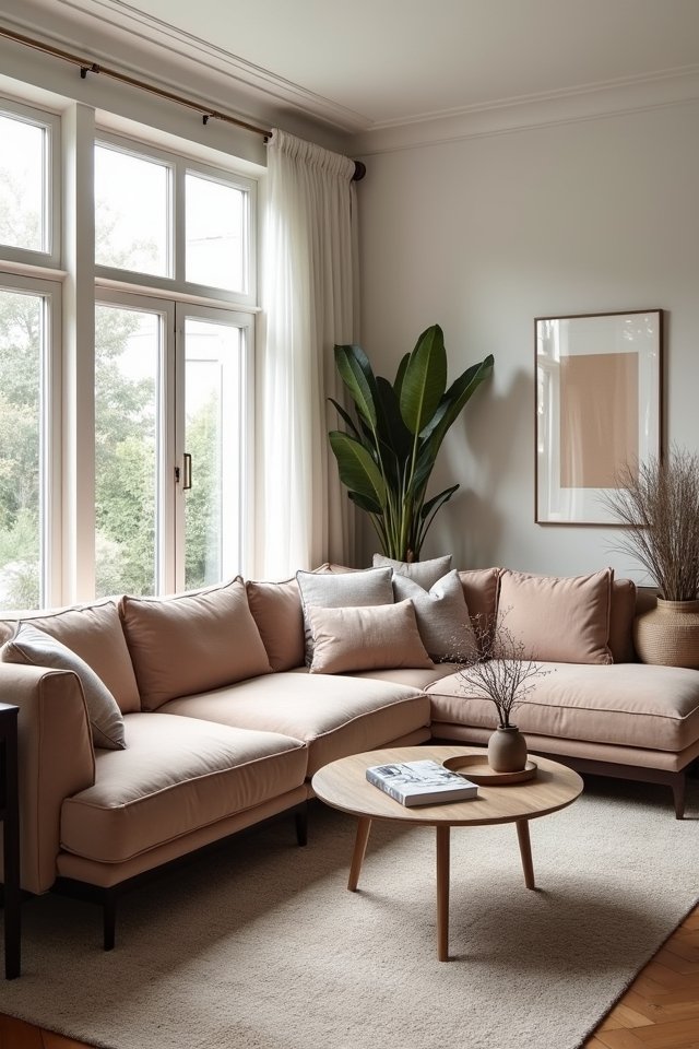 maximize seating with sectionals