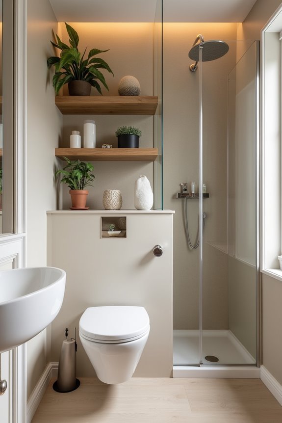 maximize small bathroom space