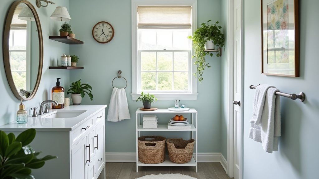 maximize small bathroom storage