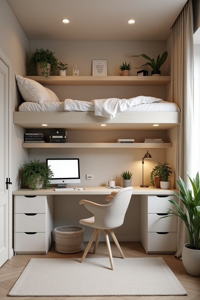 maximize small bedroom space
